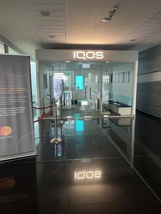 IQOS smoking area at BTS