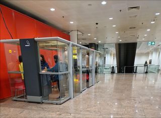 Brussels smoking area