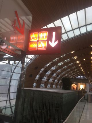 Smoking area Charles de Gaulle at Terminal 2E - Gate - K45