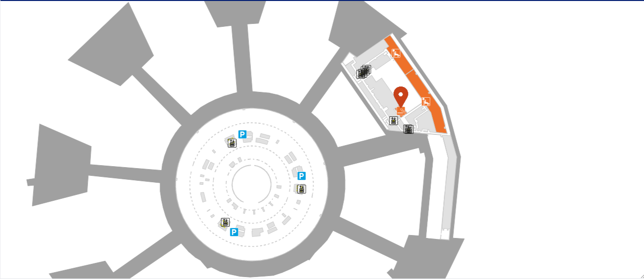 map of Terminal 1 Level 7, before checks