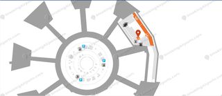 map of Terminal 1 Level 7, before checks