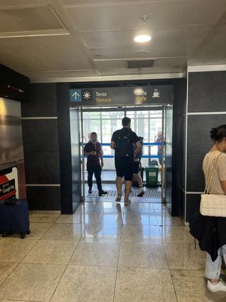 Smoking Terrace at Sabiha Gokcen Airport