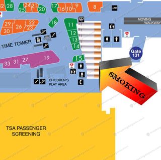 can you buy cigarettes at lax airport Los Angeles International Airport Smoking Areas