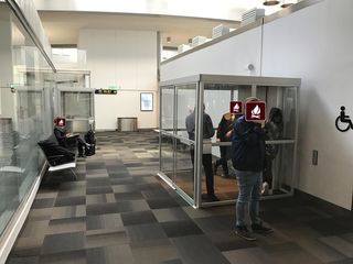 ARN, Terminal 2, upstairs at 'himmel & bar' smoking cabins