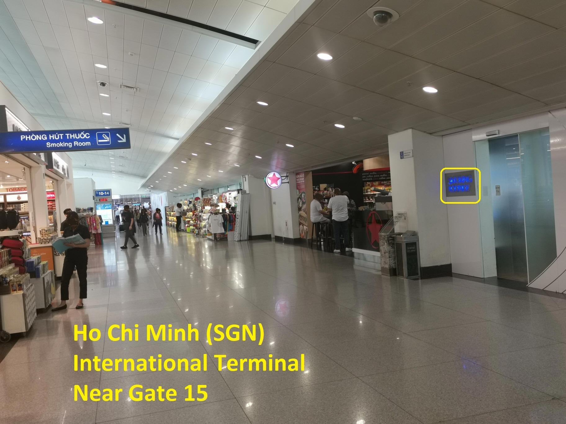 Smoking Area near Gate 15