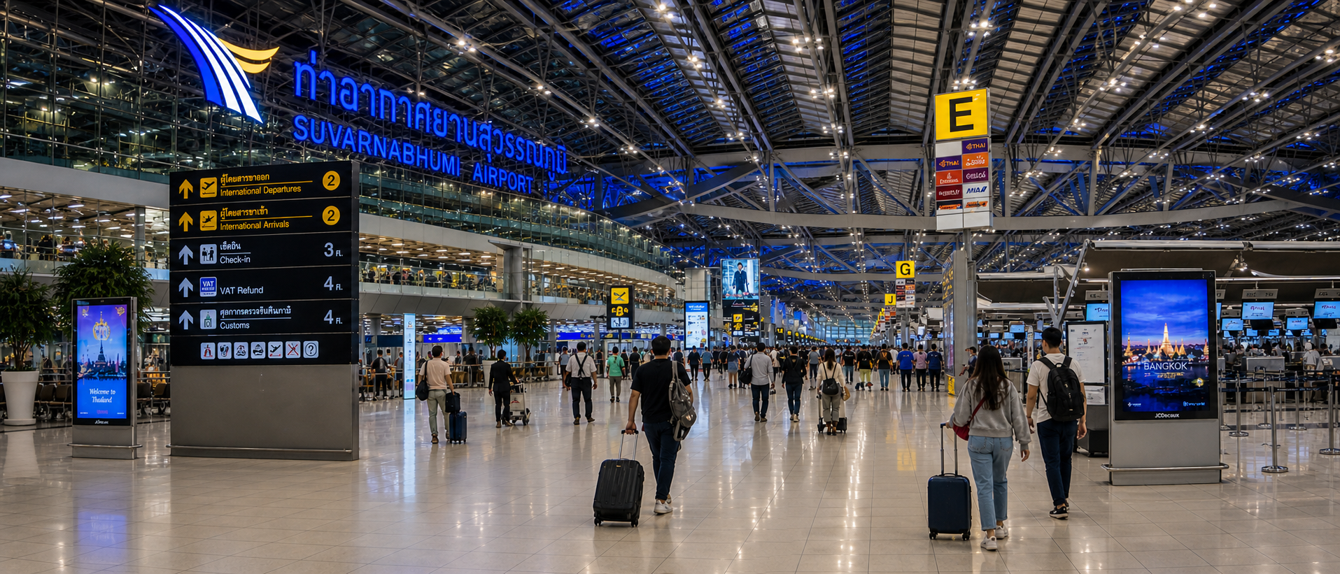 suvarnabhumi airport terminal interior suvarnabhumi airport terminal interior